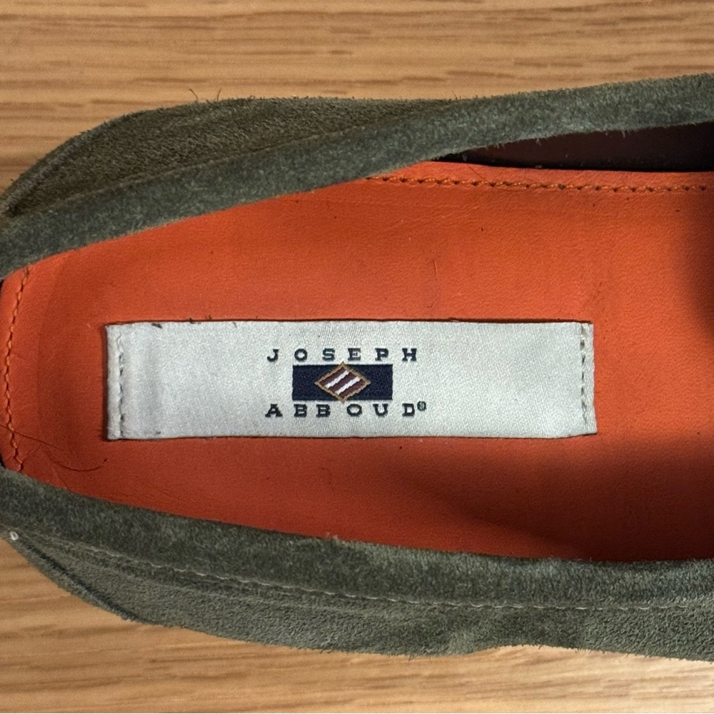 Joseph Abboud Hunter Green Suede Loafers - Picture 6 of 7